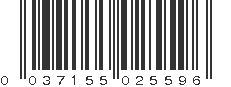 UPC 037155025596