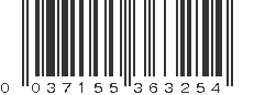 UPC 037155363254