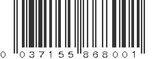 UPC 037155868001