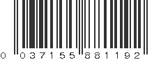 UPC 037155881192