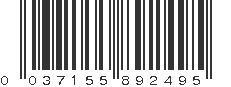 UPC 037155892495