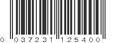 UPC 037231125400