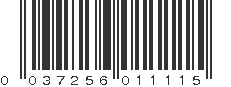 UPC 037256011115