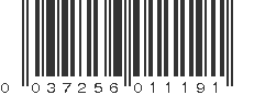 UPC 037256011191