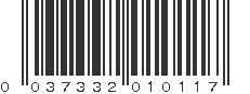 UPC 037332010117