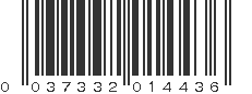 UPC 037332014436