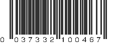 UPC 037332100467