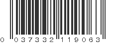 UPC 037332119063