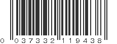 UPC 037332119438