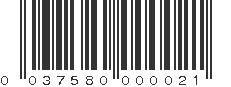 UPC 037580000021