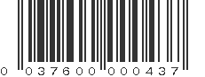 UPC 037600000437