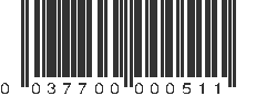 UPC 037700000511