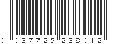 UPC 037725238012