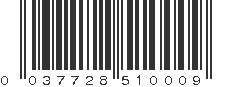 UPC 037728510009