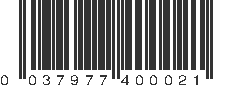 UPC 037977400021