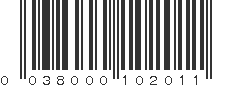 UPC 038000102011