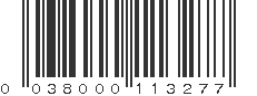 UPC 038000113277