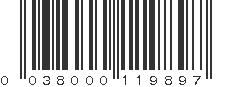 UPC 038000119897