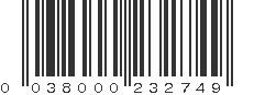 UPC 038000232749