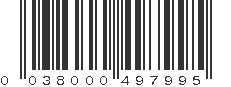 UPC 038000497995