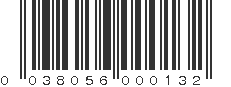 UPC 038056000132