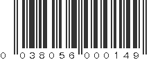 UPC 038056000149