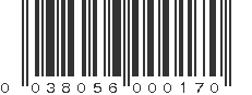 UPC 038056000170