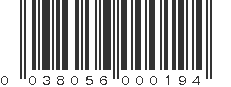 UPC 038056000194