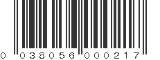 UPC 038056000217