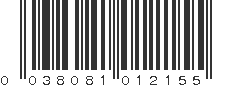 UPC 038081012155