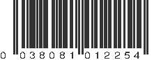 UPC 038081012254