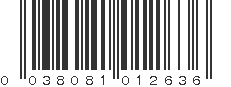 UPC 038081012636