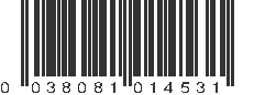 UPC 038081014531