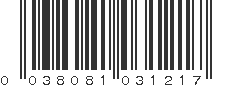 UPC 038081031217