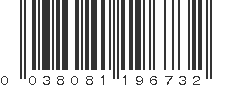 UPC 038081196732