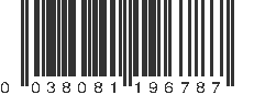 UPC 038081196787