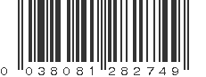 UPC 038081282749