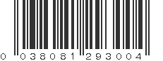 UPC 038081293004