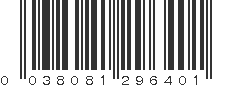 UPC 038081296401