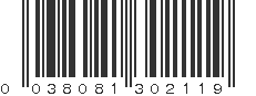 UPC 038081302119