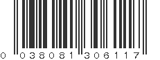 UPC 038081306117