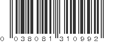 UPC 038081310992