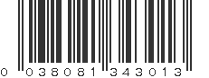 UPC 038081343013