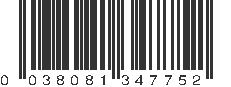 UPC 038081347752