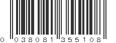 UPC 038081355108