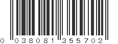 UPC 038081355702