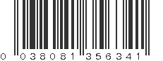 UPC 038081356341