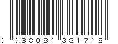 UPC 038081381718