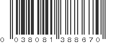 UPC 038081388670