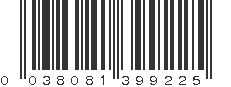 UPC 038081399225